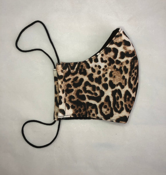 Fitted Leopard Print Face Mask - Ciara Monahan