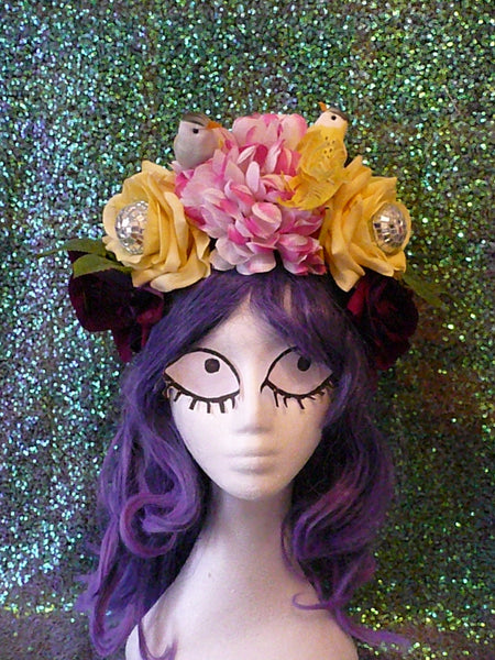 Festival Disco Bird Flower Crown - Hand Made - Ciara Monahan