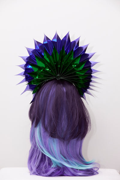 Ciara Monahan-Fold Away Cosmic Peacock Halo Headpiece 
