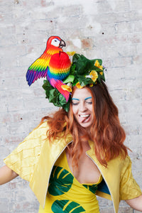 Tropical Parrot Festival Headpiece - Ciara Monahan