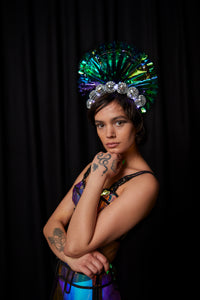 Ciara Monahan - Light Up Disco Peacock Crown 