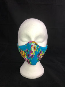 Reversible Face Mask - Beach/Floral Print - Ciara Monahan