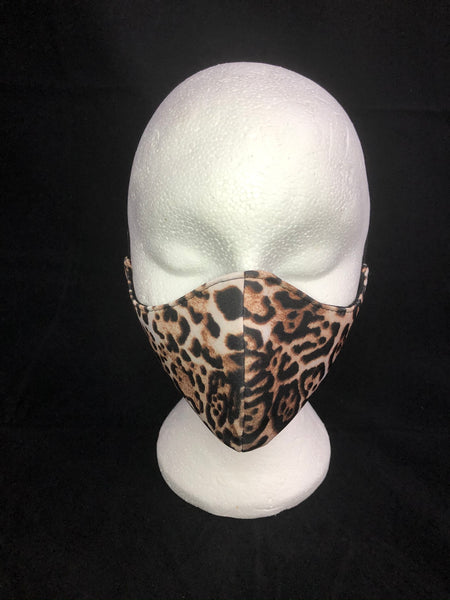 Fitted Leopard Print Face Mask - Ciara Monahan