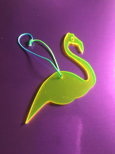Neon Flamingo Xmas Decoration - Ciara Monahan
