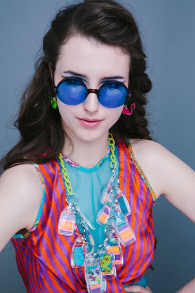 Neon Festival Keyring Necklace - Ciara Monahan