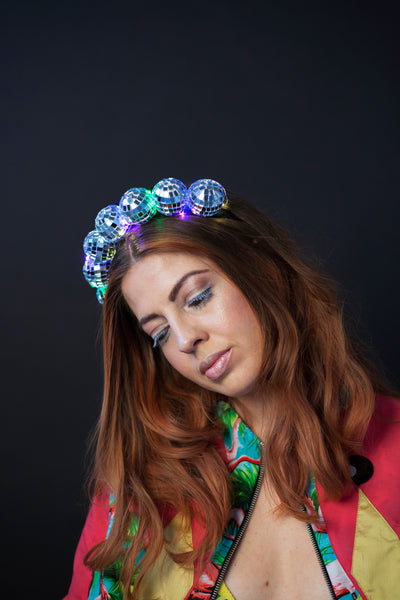 Light Up Rainbow Disco Ball Headband - Ciara Monahan