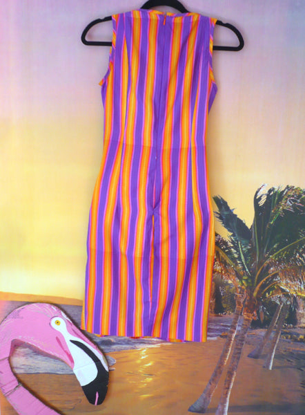 Tropical Festival Fashion Bikini Knot Dress with Stripe Print - Ciara Monahan