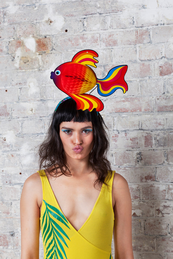 Large Tropical Fish Headpiece with Fold-Away Body – Ciara Monahan