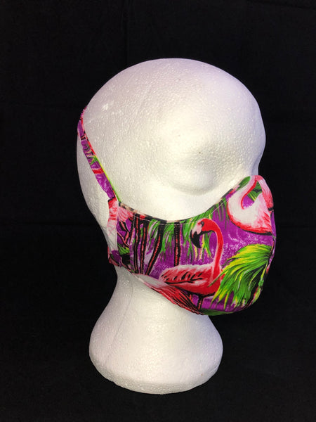 Fitted Flamingo Face Mask - Ciara Monahan