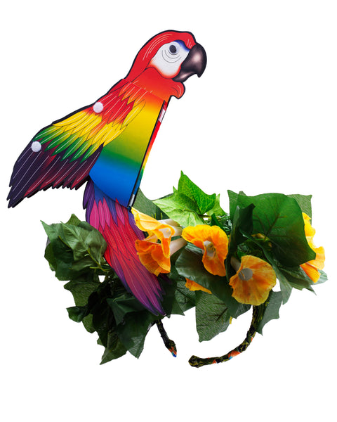 Tropical Rainbow Festival Parrot Headpiece - Ciara Monahan